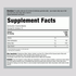 Supplement Facts for VF Fiber Well Sugar Free Gummies, 90 count, 4/3.